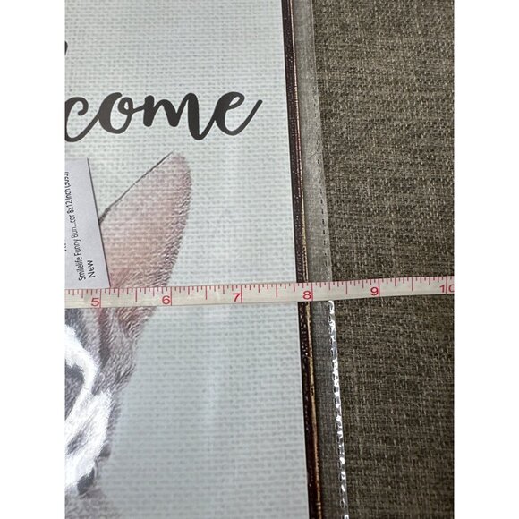 Welcome Bunny Rabbit Tulip Metal Sign 8x12 Inches Wall Hanging Spring Easter - Picture 3 of 4